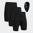 Athletic Cup & Performance Compression Shorts 3-Pack