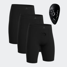 Athletic Cup & Performance Compression Shorts 3-Pack
