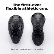 Aurora first-ever flexible athletic cup - hard on impact soft in motion