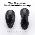 Aurora first-ever flexible athletic cup - hard on impact soft in motion