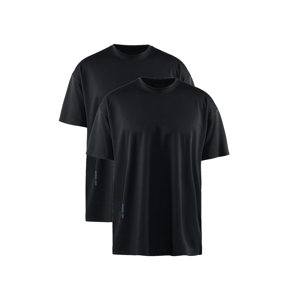 Essential Lab Tee in Jet Black — 2 pack