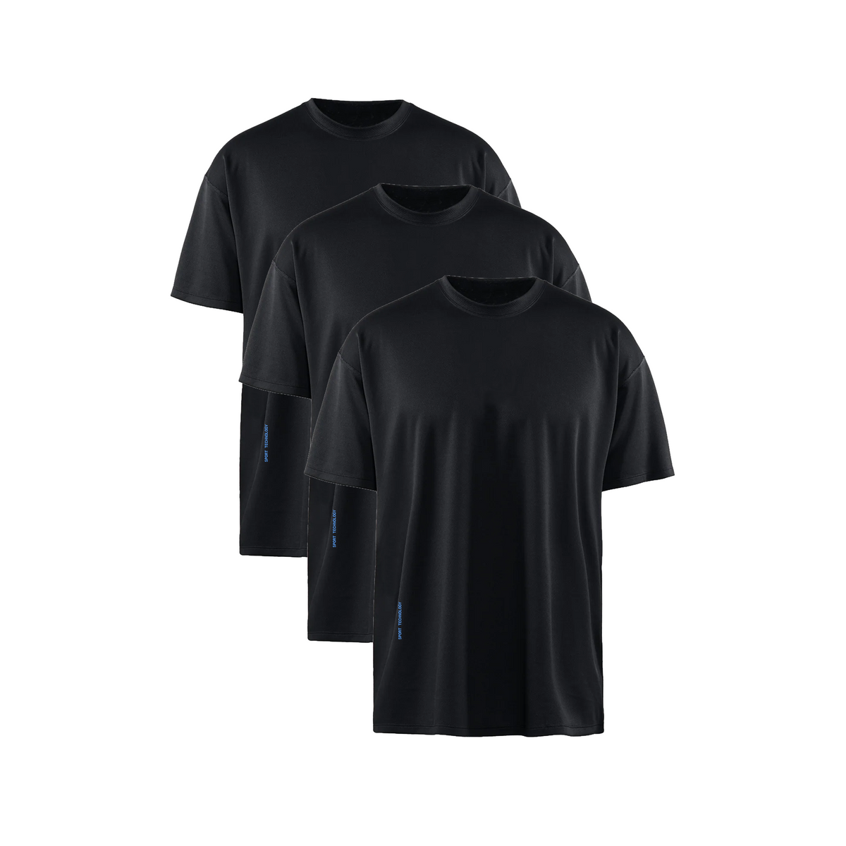 Essential Lab Tee in Jet Black — 3 pack