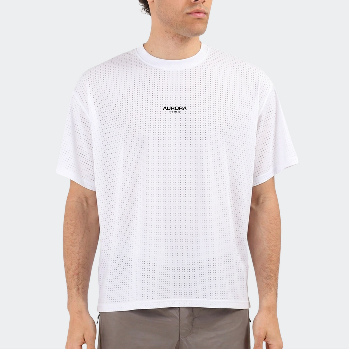 Performance Lab Tee in Cloud White — model front