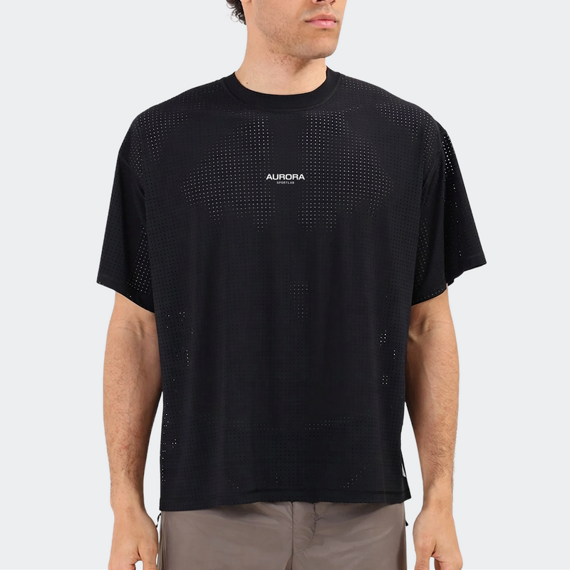 Performance Lab Tee in Jet Black — model front