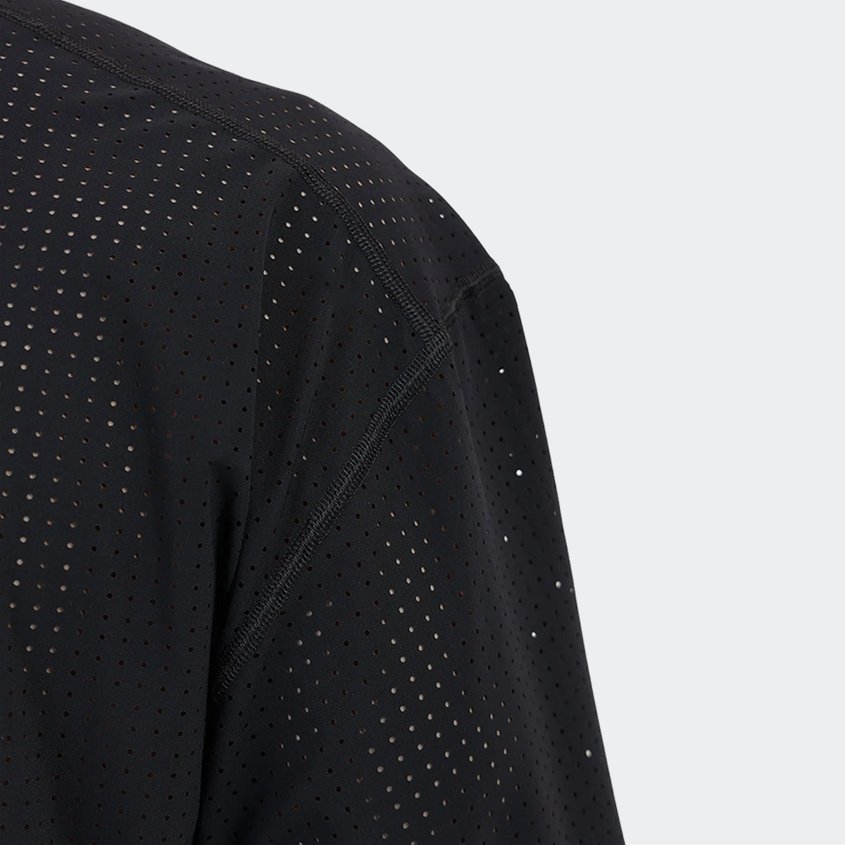 Performance Lab Tee in Jet Black — fabric detail