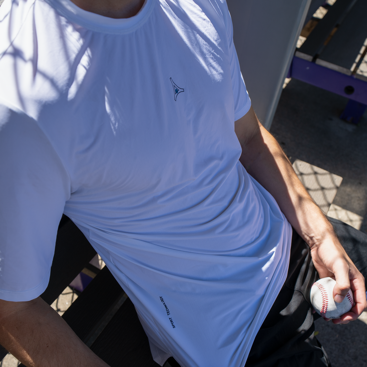 Training Lab Tee in Cloud White — lifestyle 1