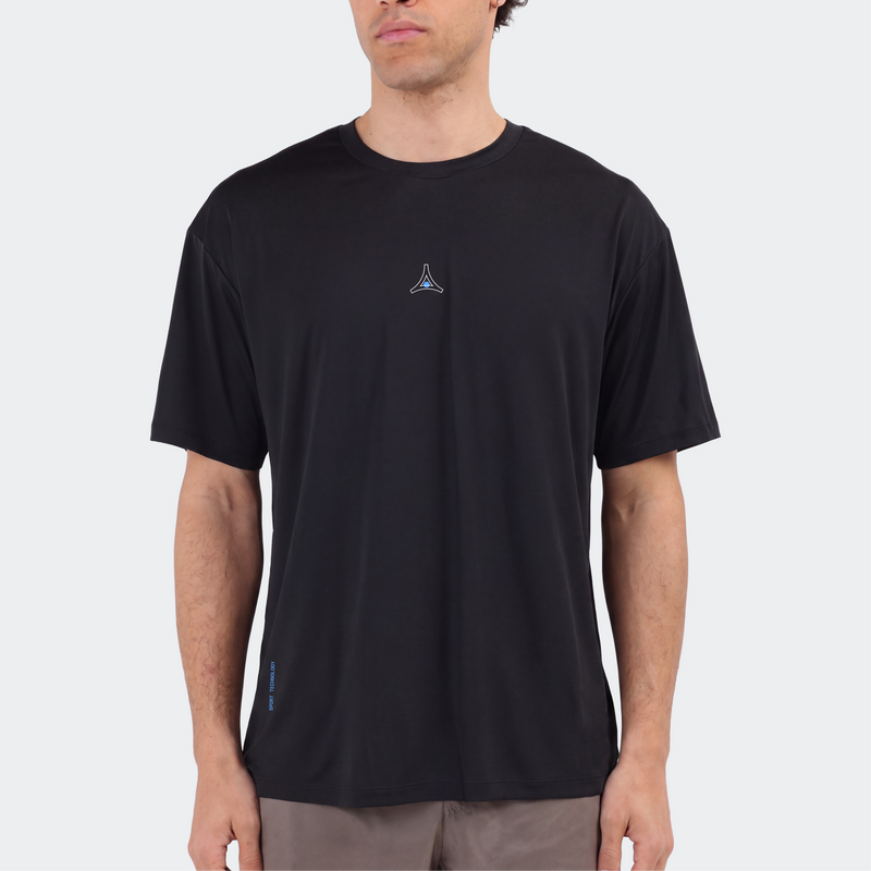 Training Lab Tee in Jet Black — model front
