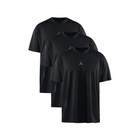 Training Lab Tee in Jet Black — 3 pack